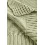 Adīts bambusa viskoze - kokvilnas pleds "Bamboo" 100x80 cm olive