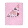 Pledas kūdikiui "Rabbit" 80x90 cm rožinis