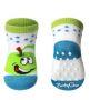 Kokvilnas zeķes, neslīdošās mazuļiem 0+ zaļš