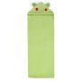 Dvielis ar kapuci  "Frog" 120x100cm  zaļš