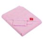 Bērnu dvielis ar mazgāšanai "Blank" 80x80 cm rozā