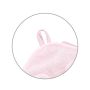 Bambusa dvielis ar kapuci Babyono 100x100 cm "Mouse pink"