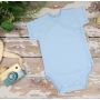 Bodijs ar īsām piedurknēm "One" BABY BLUE