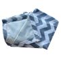 Flaneļa autiņš ūdens necaurlaidīgi 45x55cm  "Zigzag grey"
