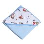 Dvielis ar kapuci "Sailor" 80x80 cm "frotte" zils