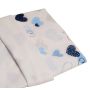 Flaneļa autiņš ūdens necaurlaidīgi Maxi 45x115cm  "Heart blue"
