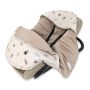 Soft siltināts autokrēsliņa guļammaiss „Lapiņas” 0–6 mēn., 73 cm