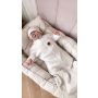 Autiņš - kokons jaundzimušajam Teddy interlock super soft ecru