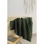 Adīts bambusa viskoze - kokvilnas pleds "Bamboo" 100x80 cm tumši zaļa