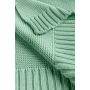 Adīts bambusa viskoze - kokvilnas pleds "Bamboo" 100x80 cm salvia