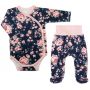 Bērnu komplektiņš no 2 daļam "Flora navy" 