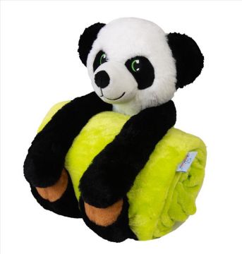 Bērnu sega 100x85cm ar rotaļlietu "Panda"