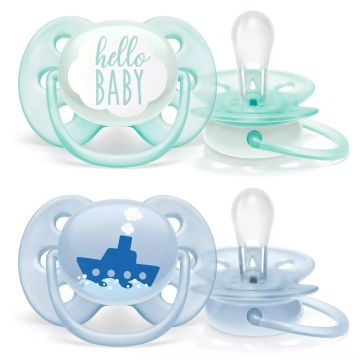 Čiulptukai AVENT "Ultra Air Night" ortodontinis 0-6 m 2vnt