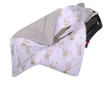 Autokrēsliņa guļammaiss "VELVET Cotton Tail" 80x80 cm 