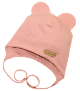 Zīdaiņu cepurīte "Love" - Powder pink