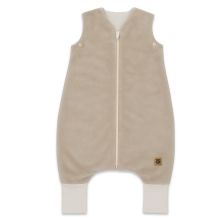 FLO guļammaiss mazulim ar kājiņām, S, New Minky Nugat + Interlock Beige, 2&ndash;2,5 TOG