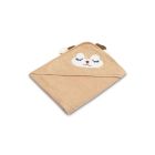 3D dvielis mazulim "Brown deer" ar galvassegu 100x100cm "frotte"