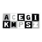 BabyOno lavinamoji dėlionė raidės, pilka, 10 vnt., 278/02