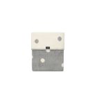 Zaffiro pledas medvilninis, 75x100, pilkas-baltas, taškiukai