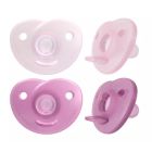 Knupītis AVENT "Soothie " 0-6 m 2gab. rozā