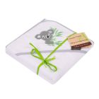 Bambusa dvielis ar kapuci 100x100cm  "Koala"  balts