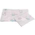 Bērnu gultas veļa ratiem "Bunny & Balloons"  