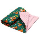 Bērnu pleds 100x75cm "Red couple" rozā