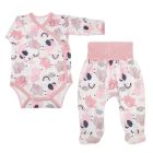 Drabužėliai kūdikiui "Jumbo" 2 dalių rausvi