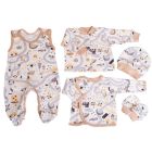 Bērnu komplektiņš no 5 daļam "Sunny days" bēšs