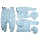 Bērnu komplektiņš no 5 daļam "Bear glamour mint"