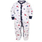 Zīdaiņu kokvilnas rāpulītis ar piedurknēm "Crab navy" 