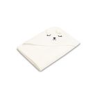 3D dvielis mazulim "White bear" ar galvassegu 100x100cm "frotte"
