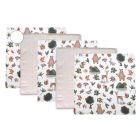 Muslīna mini autiņi komplekts "Mini" 5 gab. 38x38 cm
