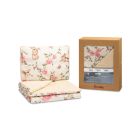 Muslino ir medvilnės pledukas ir pagalvė kūdikiui  "Alise" ecru