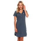 Kokvilnas naktskrekls grūtniecēm un barojošām "Crown" deep blue