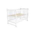 Bērnu gultiņa "Emi" 120x60 cm balta krāsa