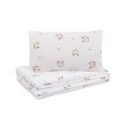 Gultas veļa bērniem 135x100 "Unicorn beige"