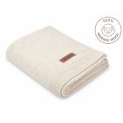 Adīts pleds "Merino" 90x75 cm light beige