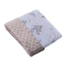 Pledas kūdikiui "Cute Teddy" 100x75cm  pilkos spalvos
