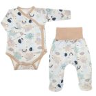 Drabužėliai kūdikiui "Jumbo" 2 dalių rausvi