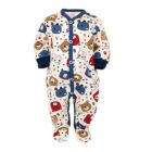 Zīdaiņu kokvilnas rāpulītis ar piedurknēm  "Teddy" 