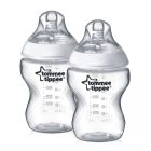 Mazuļa pudelītes "Tommee Tippee" ar knupīti 0m+ 260ml 2 gb.