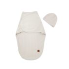 Autiņš - kokons jaundzimušajam Leo interlock soft beige