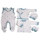 Bērnu komplektiņš no 5 daļam "Bear glamour" 5 dalių balts