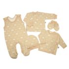 Bērnu komplektiņš no 5 daļam "Bear glamour beige"