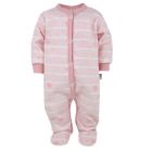 Zīdaiņu kokvilnas rāpulītis ar piedurknēm  "Galaxy" rozā