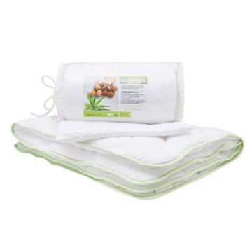 Komplekts "Aloe Vera" sega 135x100 un spilvens 60x40 māksl. šķ.