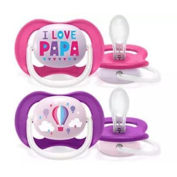 Knupīši  AVENT "Ultra Air" 6-18 m 2 gab I love papa