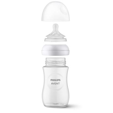 Mazuļa pudelīte AVENT Natural Resposive  ar knupīti 1m+ 260ml (dažādas krāsas)