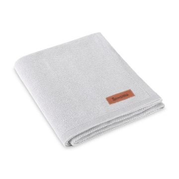 Adīts bambusa viskoze - kokvilnas pleds "Bamboo" 100x80 cm beige